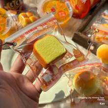 Matcha Lava Chocolate Slow Rebound Squeeze Toy Squishy Realistic Mini Bread Pendant Gift - Multicolor - View 6