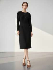 WHDXY 1 Pair Women's Square Toe Basic Solid Buckle Closure High Heel Pumps, Sexy 7CM Chunky Heel Office Lady/Flight Attendant Dress Shoes - 鏽棕色 - 查看 8