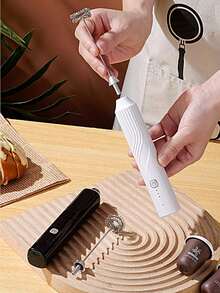 Rechargeable Electric Hand Mixer, Wireless Mini Handheld Milk Frother, Automatic Egg Beater, Cream Whipper - Multicolor - View 2