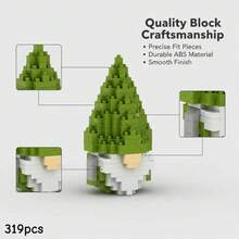 300+ قطعة من تماثيل القزم للبالغين كتل بناء، ديكور منزلي DIY، زخارف مكتبية، ديكورات عيد الميلاد، هدية للأحباء، هدية عيد الميلاد، هدية عيد الميلاد، هدية لجوارب عيد الميلاد