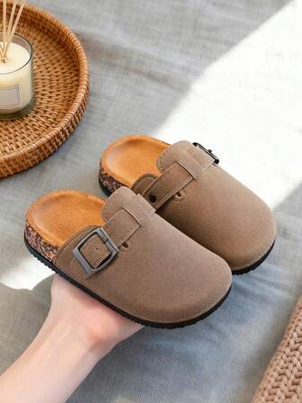 HAHABOBO 新款热门儿童凉鞋（尺码偏小，建议选购大一码！） - 纯色、简约、时尚百搭的男女童鞋，舒适易穿的平底凉鞋/拖鞋，适合男孩女孩，可用于户外散步、通勤、上学和海滩；完美适用于夏季、秋季及所有季节。