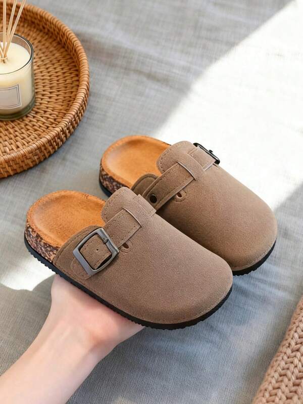 HAHABOBO New Popular Kids' Sandals (Size Runs Small - Order One Size Up!) - Solid Color, Minimalist, Stylish & Versatile Unisex Toddler Shoes, Slip-On Comfortable Flat-Soled Sandals & Slippers For Boys & Girls, Suitable For Outdoor Walks, Commuting, School & Beach; Perfect For Summer, Autumn & All Seasons