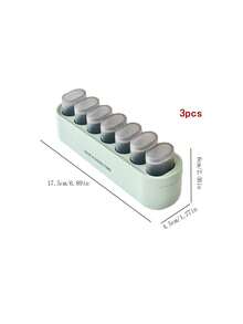 1/2/3pcs Plastic 7-Day Weekly Medicine Box, Large Capacity Pill Separator Reminder, Mini Drug Packaging Box, Portable Travel Medicine Box Container - Multicolor - View 18