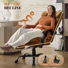Home Office Chairs - Brown - View 3
