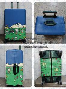 1 Piece, 300g/Square Meter. Bestselling Lightning Bolt Print Pattern, Perfect For Business Travel, Summer Vacations, And Back-To-School. Scratch-Resistant And Durable Polyester Protective Cover For Men's And Women's Luggage. Dustproof Travel Accessory, Easy To Hand Wash, Washable And Removable. An Essential Accessory For Outdoor Vacations And Travel (Suitable For 20-28 Inch Suitcases).