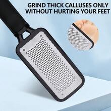 1pc Stainless Steel Pedicure Foot File, Foot Heel Scraper, Foot Rasp Foot File And Callus Remover For Feet, Foot Scrubber For Dead Skin - Multicolor - View 4