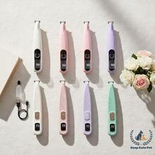 2款LED数码显示宠物电动脚毛修剪器，宽刀片带照明，适用于修剪宠物细毛 - 彩色 - 查看 2