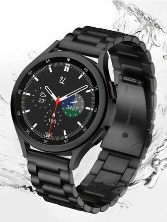 1pc Fashion Stainless Steel Watch Band Compatible With Samsung Amazfit Smart Watch Universal 20mm 22mm Watch Strap Compatible With Samsung Galaxy Watch 3 42mm 46mm Compatible With Galaxy Active 2 40mm/44mm Compatible With Watch Gt2,Watchband For Smart Watch,Bracelet Galaxy Watch,Compatible With Samsung Galaxy Watch 6 40mm/44mm,Compatible With Samsung Galaxy Watch 4 5 6 7 40mm 44mm/Watch 4 6 Classic 42mm 46mm 43mm 47mm/5 Pro 45mm Band Bracelet