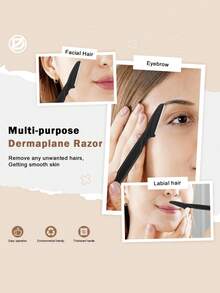 30pcs Unisex Eyebrow Razor, Multi-Purpose Face Shaver, Facial Hair Removal Tool With Silicone Protective Cover, And Easy To Use Trimming Device And Accessories, Suitable For Barbershop, Beauty, Travel - Multicolor - View 6