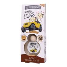 THE FRUIT COMPANY Ambientador Coche Coco Loco, Colgante y Rejilla, Aroma Coco, Difusor de Coche Duradero, 5 ml - 5 ml - Ver 1