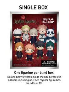 Crunchyroll 1 件  官方*不同系列神秘散装袋夹 3D 动漫人物可爱钥匙扣随机一个 Itadori Yuji 和 Fushiguro Megumi 或其他角色礼物送给粉丝家人和朋友的生日礼物