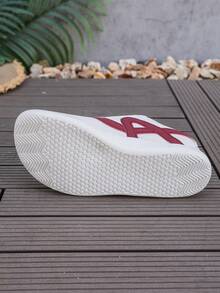 女士极简宽鞋头赤足跑步鞋 - 舒适防滑休闲鞋，宽鞋头设计，透气面料，零落差鞋底，适合步行和瑜伽，女士宽楦平底鞋，男女通用宽楦休闲运动鞋 - 白紅 - 查看 7