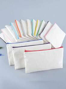 25pcs Own DIY Storage Bag, With Simple And Generous, Personalized Bridesmaid Wedding Gift Bag, Cosmetic Bag, Simple Travel Storage Bag, Solid Color Cosmetic Wallet, Large-Capacity Travel Cosmetic Bag: The Perfect Match For Outdoor Beauty! Suitable For Weddings, Birthdays, Beaches, And Holidays, And Is The Best Gift For Family And Friends. - Multicolor - View 6