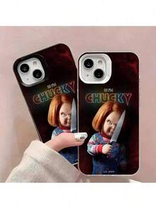 Funda de teléfono para películas de terror, compatible con modelos de  11 a 16, incluyendo versiones Pro y Max, hecha de TPU negro para protección. - Multicolor - Ver 4