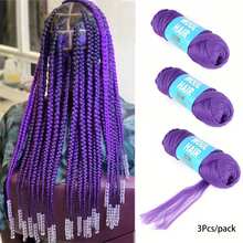 3pcs Brazilian Wool Hair Synthetic Crochet Hair Extensions For Women African Hair Yarn For Braiding Senegalese Twist Fake Hair, Suitable For Women's Daily Life, Parties, Halloween And Christmas, Multiple Colors Of Hair To Choose From, 70G/Roll - Multicolor - View 13