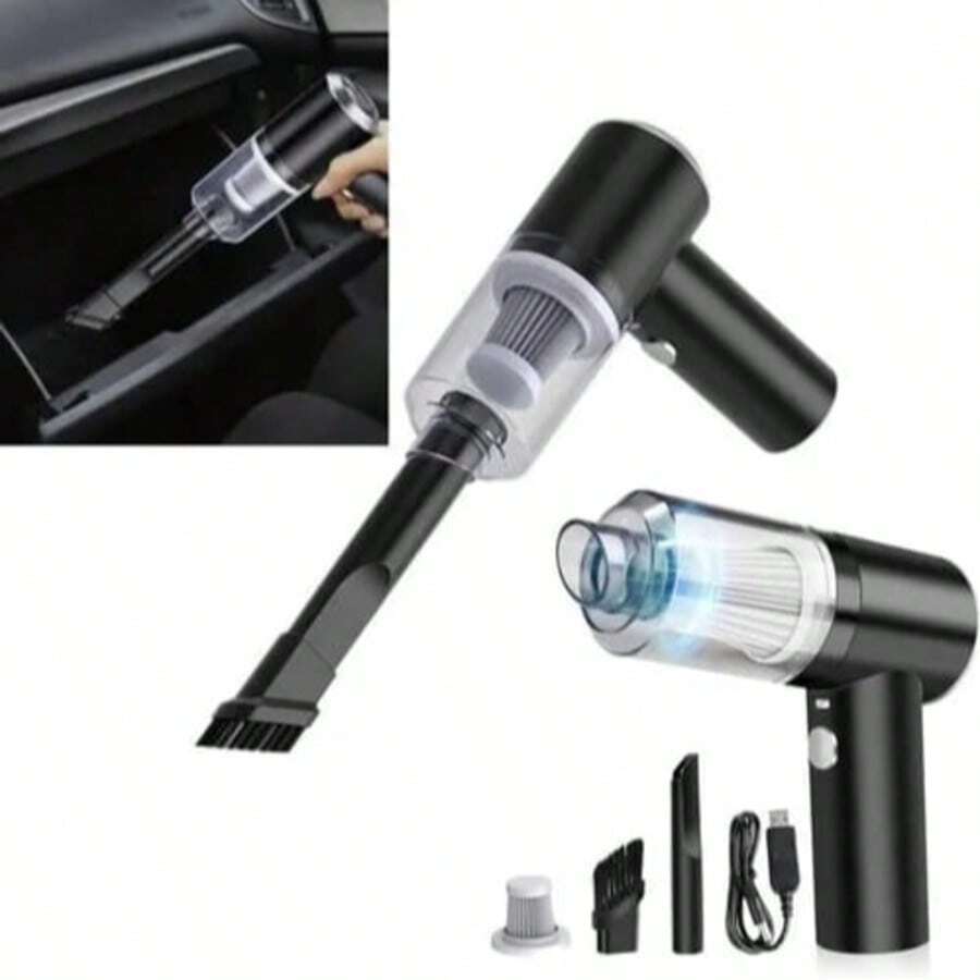 Aspiradora de Mano para Coche - Doble Función Mojado/Seco con Motor de 120 W - Negro - Ver 1