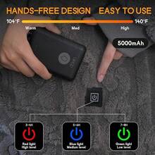 Dowin Heated Wearable Blanket Battery Powered, Come With 5000mAh Portable Rechargeable, USB Fannel Sherpa Oversized Hoodie Sweatshirt, Washable, - Grey - View 3