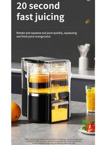 Akane 2-In-1 Electric Citrus Juicer, Suitable For Fast Juicing Of Oranges, Lemons, Limes And Grapefruits, Powerful Home Lemon Squeezer, Applicable For Kitchen And Daily Fresh Drinks, Built-In 2 Rechargeable 2000mAh Batteries - Multicolor - View 5