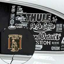 Funny Mechanic Sticker / Waiting On Parts / Vinyl Toolbox Decal, Asymmetrical Shape Self-Adhesive Decals For Laptops, Helmets, Motorcycles, Cars, Guitars, Scooters & Toolboxes, Anime Stickers, Helmet Decals, Laptop Decoration, Scratchresistant Vinyl