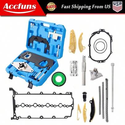 Kit de cadena de distribución, herramienta de árbol de levas e inyector de combustible para Jaguar XF, F-Pace, XE 2017-2020 2.0L