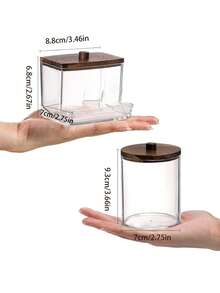 3 PiecesWipe Case Set, 10 Oz Wipe Storage Set With Lid, Suitable For Storing Swabs, Mats, Bath Salts, Makeup Sponges, Hair Accessories, Etc.