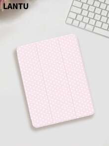 1pc Polka Dot Printed Tablet Protective Case, Compatible With Apple IPad 10.2" / IPad Pro 11" 2020/2021, IPad (A16) 11" 11th Gen 2025, IPad 9th/10th Gen, Apple Air 4th 10.9", Galaxy Tab S6 Lite 10.4", /, Anti-Drop, With Pencil Slot, Sleep/Wake Support, Romantic Gift For Friends And Family - Multicolor - View 3