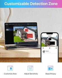 ZOSI H.265+ 5MP Lite 4 Channel Hybrid 4-In-1 DVR Surveillance Recorder, Support Analog/AHD/TVI/CVI 720P/1080P Security Camera, Motion Detection, Remote Access, Alert Push - Black - View 7