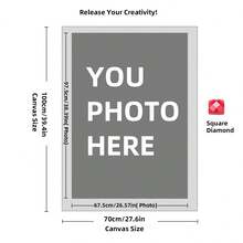 Customizable 11.8"X15.7" Diamond Painting Kit, Personalized Santa Claus Photo Art, Square & Round Acrylic Rhinestones, DIY Home Wall Decor, Unique Gift Idea - Multicolor - View 154