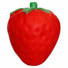 NewJumbo Strawberry Squishy Slow Rising Toy - Realistic Scented Squeeze Toy, Giant Squishy Sensory Fidget Game & S,  PU Fruit Squishy With Slow-Rising Gel-Filled Design (Strawberry Scent, 4.53x3..74inch)Cute Glutinous Rice Ball Squeezable Sensory Play Toy - Dâu tây - Xem 10