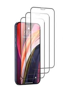 3pcs 30D Full Cover Screen Protector Compatible With Apple IPhone 16/16 Plus/16 Pro/16 Pro Max/15/15Plus/15Pro/15Promax - Black - View 15