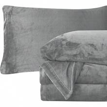 Elegant Comfort Soft 4-Piece Velvet Flannel Sheet Set - Premium Quality - Cozy Warm, Anti-Static, Non-Pilling Fuzzy Deep Pocket Sheet Set -, Gray, Velvet Bedding, Popular Flannel Sheets 2025 - Buffalo Green - Xem 10