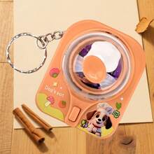 迷你翻蛋挤压玩具钥匙扣，可爱过家家煎蛋玩具，创意包包挂饰兼钥匙链，治愈系小礼物 - 彩色 - 查看 14