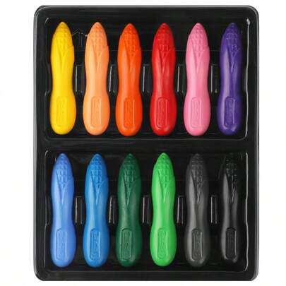 24pcs/Pack Crayons Bulk, Coloring Book Supplies, Student Crayons, Long Socks, Preschool Classroom Essentials, Gifts