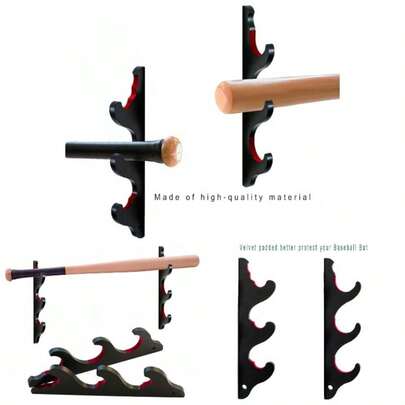 Baseball Bat Display Rack Softball Bat Holder Horizontal Display Wooden Bat Rack Memorabilia And Collectibleu2026
