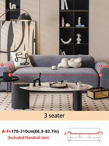 1PC Simple Slouchy Sofa Cover-ElasticFull Coverage,Stretchable & Non-SlipSofa Protector, Fits 1-4 Seater Couches Machine Washable.Al-Season UniversalUse,Pet-Friendly & Stain- Resistant Sofa Slipcover - Grey - View 13