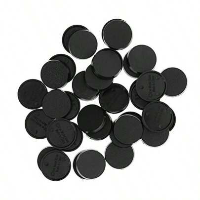 60pcs 25mm Round Plastic Model Bases For Wargames Table Games MB325