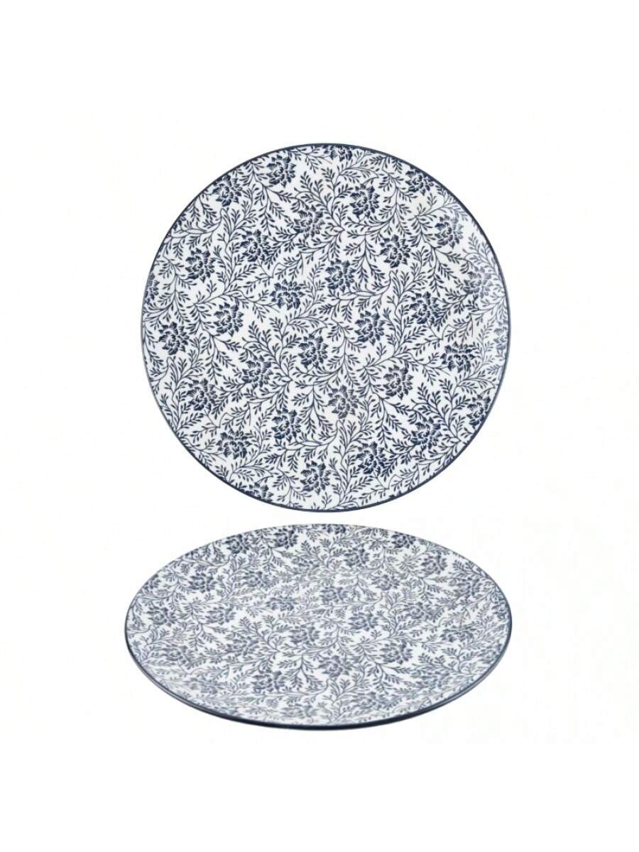 Plato de Cerámica “Luz de Luna”, 26.5 cm, Diseño Elegante y Resistente