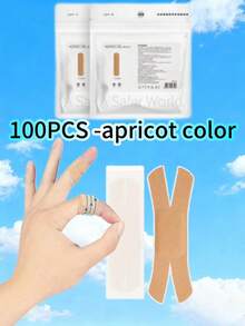 100/10pcs X-Shaped Bandages, Emergency Wound Hemostatic Patches, Fingertip Bandages, Flexible Shaped Bandages, Waterproof Bandages, Creative Dressings And Wound Dressings, Breathable Adhesive Bandages - Suitable For Emergency Wound Care, Abrasions, Blisters, Etc.
