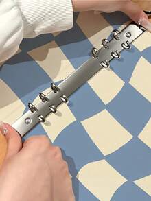 1pc Minimalist Blue Twisted Checkerboard Pattern A5 PU Leather Photo Album, With 20 Pages And 80 Pockets, Suitable For Organizing Photos, Family, Pets, Anniversaries, Graduations, Weddings, Idols, Fujifilm, Gift Albums - Multicolor - View 6