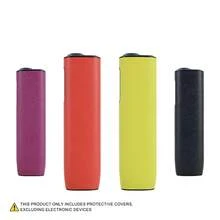 Capa protetora para IQOS ILUMA I ON E / イルマi (1 unidade), feita de couro PU resistente com textura de lichia e policarbonato de alta qualidade. Protege eficazmente contra arranhões e impactos. Design fino com encaixe perfeito de 360 graus, pegada confortável, design personalizado, acessório ideal para fumantes, perfeita como presente para homens e mulheres. - Multicolorido - Ver 8