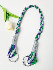 Túi xách nữ kiểu dáng thời trang mới, chất liệu nylon dệt họa tiết độc đáo, đa năng, tối giản, có dây đeo điều chỉnh được, thích hợp cho túi tote hoặc túi đeo chéo vai. - Nhiều màu - Xem 5