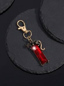 1pc Fashionable Retro European & American Cheetah Animal Keychain Pendant, Suitable For Men's Car Keys, Bags, Decoration And Gifts - Multicolor - View 16