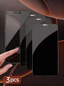 Bộ 3 miếng dán màn hình cường lực chống nhìn trộm toàn màn hình, tương thích với iPhone 16 Pro Max/16 Pro/16/16 Plus, 15 Pro Max/15 Pro/15/15 Plus, 14/14 Pro/14 Pro Max, 13/13 Pro/13 Pro Max, 12/12 Pro/12 Pro Max, 11/11 Pro/11 Pro Max, X/XS/XR/XS Max, 7/8/6/6S, 7 Plus/8 Plus/6 Plus/6S, chống nước, chống sốc, chống rơi, chống trầy xước, chống bám vân tay. - màu đen - Xem 15