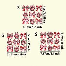 1 pièce/2 pièces/3 pièces Autocollants de transfert thermique en forme de cœur et de nœud papillon avec motifs de patte, cœur, pois et léopard - Écussons à repasser rouges et roses DIY pour T-shirts, sacs à dos, jeans, sweats à capuche, oreillers, sacs en canevas - Personnalisable en tissu DTF (sans couture) - Matériau plastique, polyvalent pour la Saint-Valentin, l'anniversaire, la décoration de vêtements pour l'anniversaire, motifs mignons, facile à appliquer, à transférer, à offrir, à bricoler