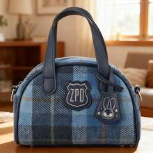 Miniso Officially Licensed Officer Judy Hopps Inspired Bowling Bag - Delicate Character Badge Details, Spacious Main Compartment, For Commute And Leisure (1 PC) - Multicolor - View 5