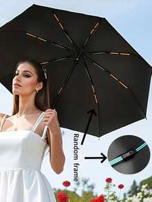 Ombrello automatico a 60 stecche, protezione da sole e pioggia, ombrello con protezione UV, adatto per scuola, ufficio, casa, viaggi e forniture per il ritorno a scuola, ombrello multiuso, protezione solare, protezione UV al 99%, adatto per uomo e donna, struttura durevole, protezione da sole e pioggia