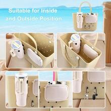 TYUI 4PCS Organizer Holder For  Accessories For Bogg Bags Phone And Cup Holder Compatible With  Original - Cream - View 2