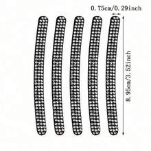 5pcs Shiny Rhinestone Crystal Car Tire Wheel Hub Stickers, Car Safety Warning Stripes, Wheel Rim Decorative Stickers, Women Car Accessories - one-size - View 6