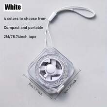 2米（6英尺）软尺 - 带可伸缩锁定装置和清晰的厘米/英寸刻度 - 灵活的人体测量尺 - 符合人体工程学的手柄 - 便携式缝纫卷尺 - 彩色 - 查看 12