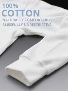 Yi Er San - Vintage White  Valley Dreams  Streetwear Tee  Casual Top, Men's Casual Long-Sleeved T-Shirt, Made Of 100% Cotton, Slightly Stretchy, Soft And Comfortable, It Is An Everyday Must-Have Item For Home, Outdoor And Gym, And Also A Great Gift - 白色 - 查看 5